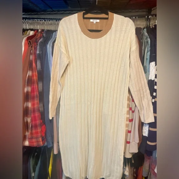 Tall Friendly Wool Blend Sweater Dress | Madewell | Midi Length | Like New - Picture 2 of 13